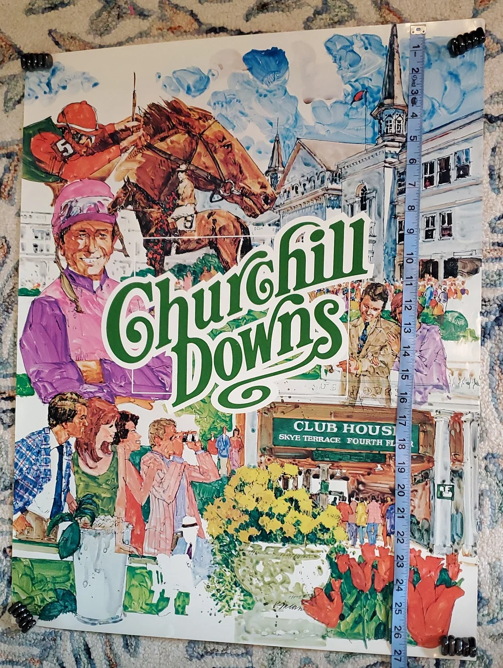 Churchill Downs Poster - Colorful Horse Racing Artwork